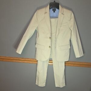 Crewcuts Kids Beige Blazer and Pants Set